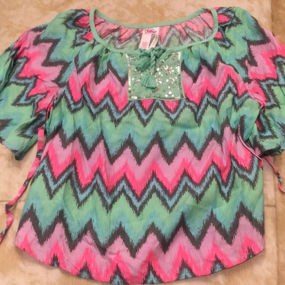 Justice girls flowy blouse size 10